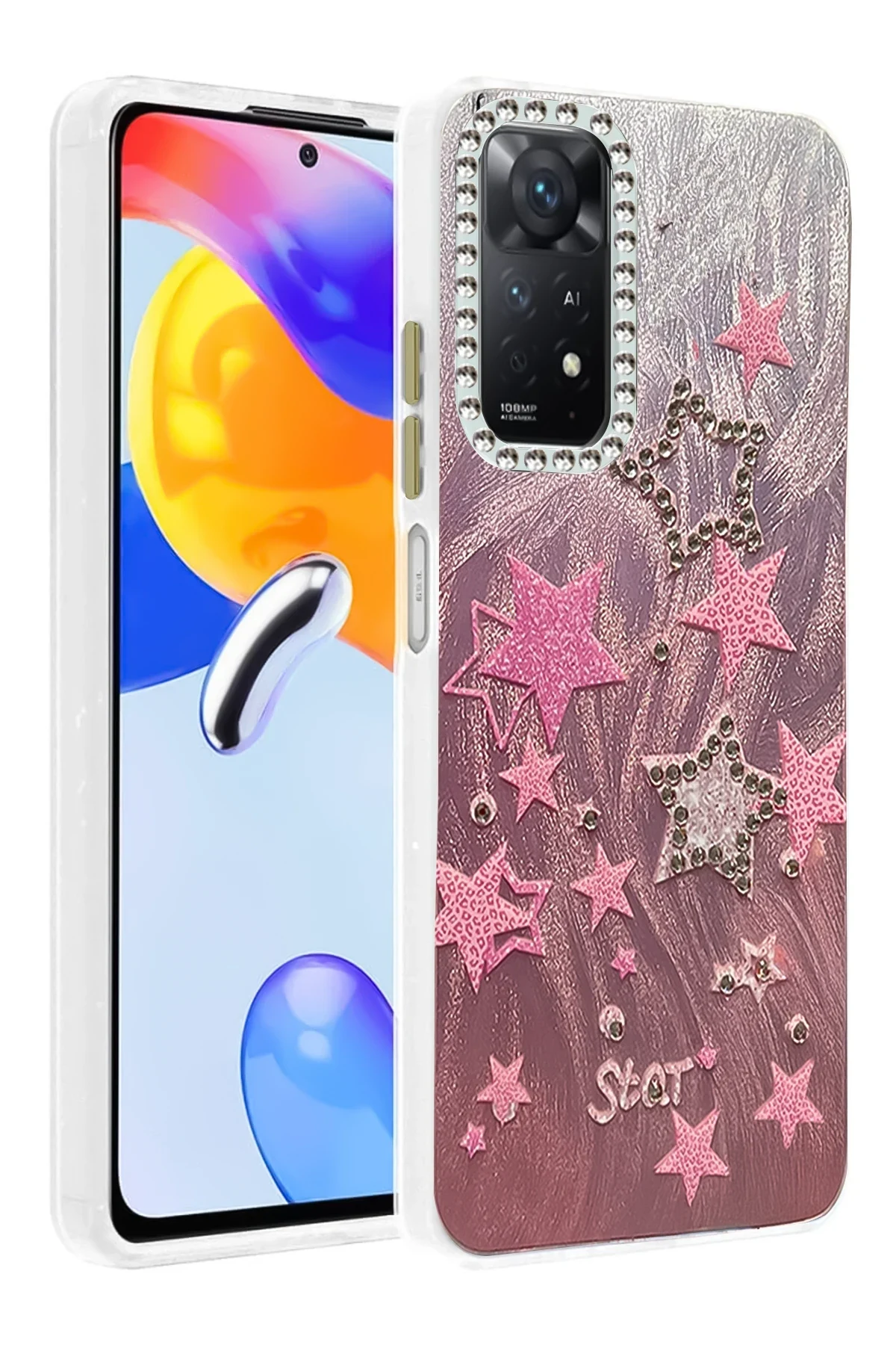 uryport Xiaomi Redmi Note 12 Pro 4G Kılıf Blade Aynalı Desenli Kapak - Desen 7