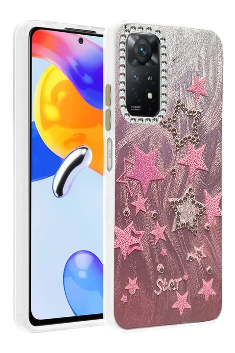 uryport Xiaomi Redmi Note 12 Pro 4G Kılıf Blade Aynalı Desenli Kapak - Desen 7