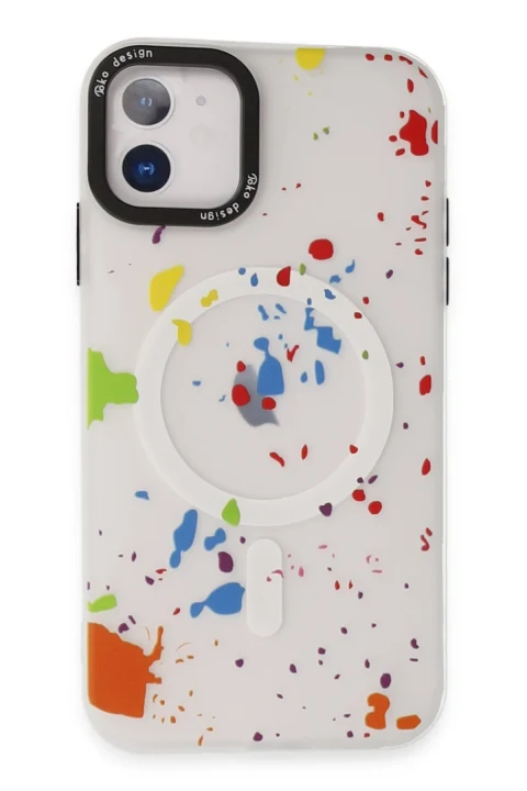 Joko Apple iPhone 11 Colorful Magsafe Kapak - Şeffaf