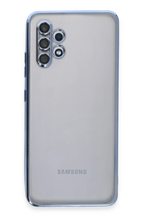 uryport Samsung Galaxy A32 Kılıf Razer Lensli Silikon - Açık Mavi