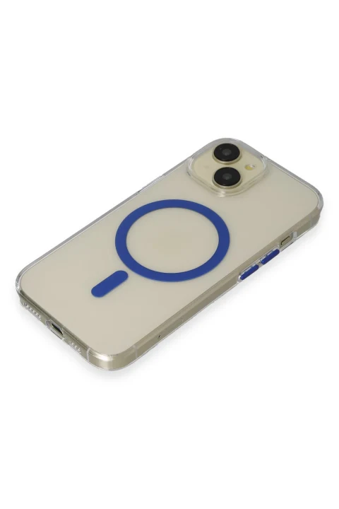 Joko Apple iPhone 15 Bubble Magsafe Kapak - Lacivert