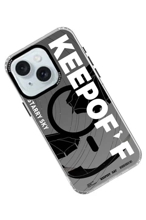 Keep Off Apple iPhone 15 Summer Travel Magsafe Kapak - Starry Night