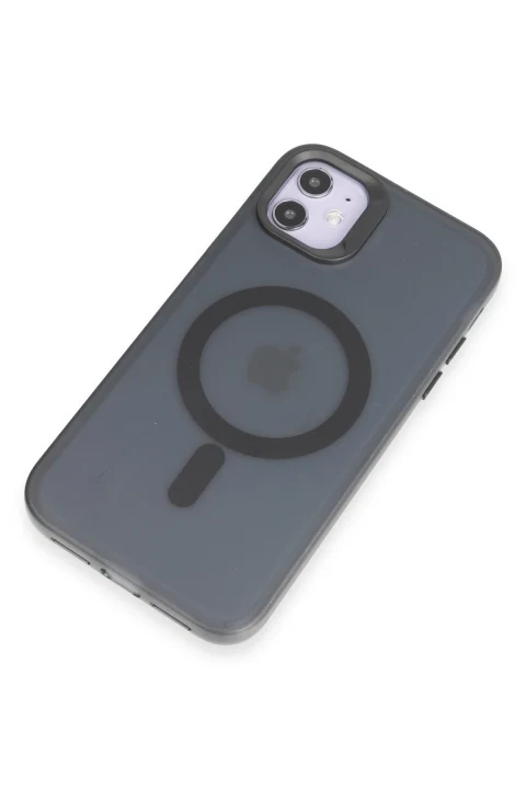 Joko Apple iPhone 11 Kılıf Mateks Magsafe Kapak - Siyah