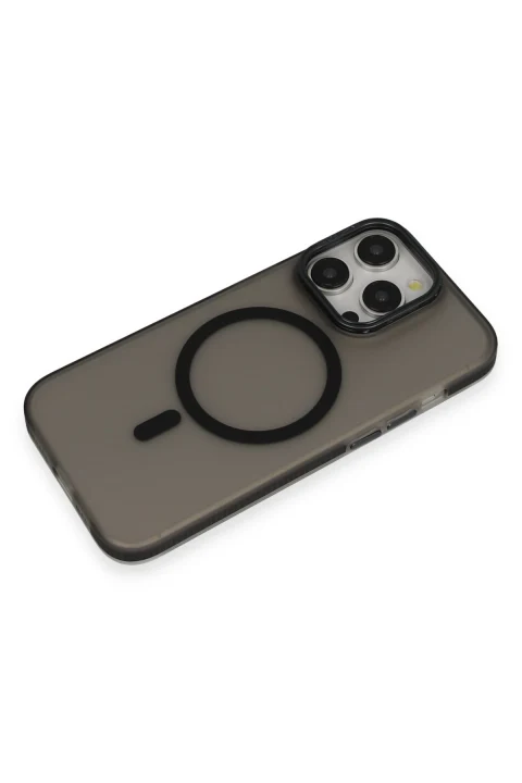 Joko Apple iPhone 15 Pro Max Frost Standlı Magsafe Kapak - Siyah
