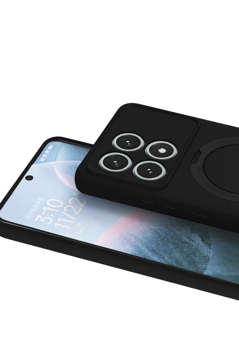 uryport Xiaomi Poco X6 Pro Regal Magsafe Standlı Kapak - Siyah
