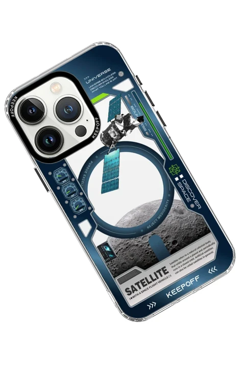 Keep Off Apple iPhone 15 Pro Max Aerospace Magsafe Kapak - Satellite