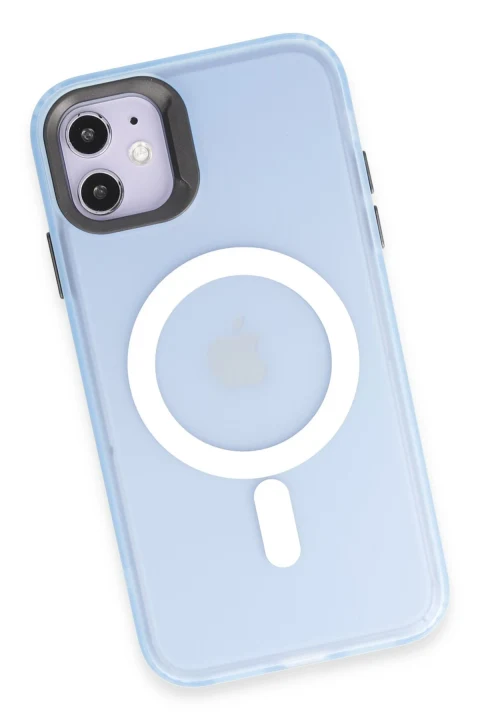 Joko Apple iPhone 11 Kılıf Mateks Magsafe Kapak - Sierra Blue