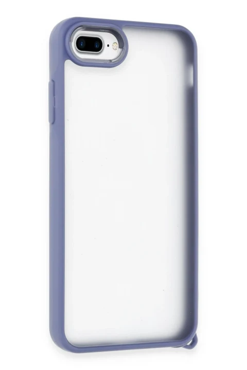 uryport Apple iPhone 7 Kılıf Elegant Kapak - Açık Mavi