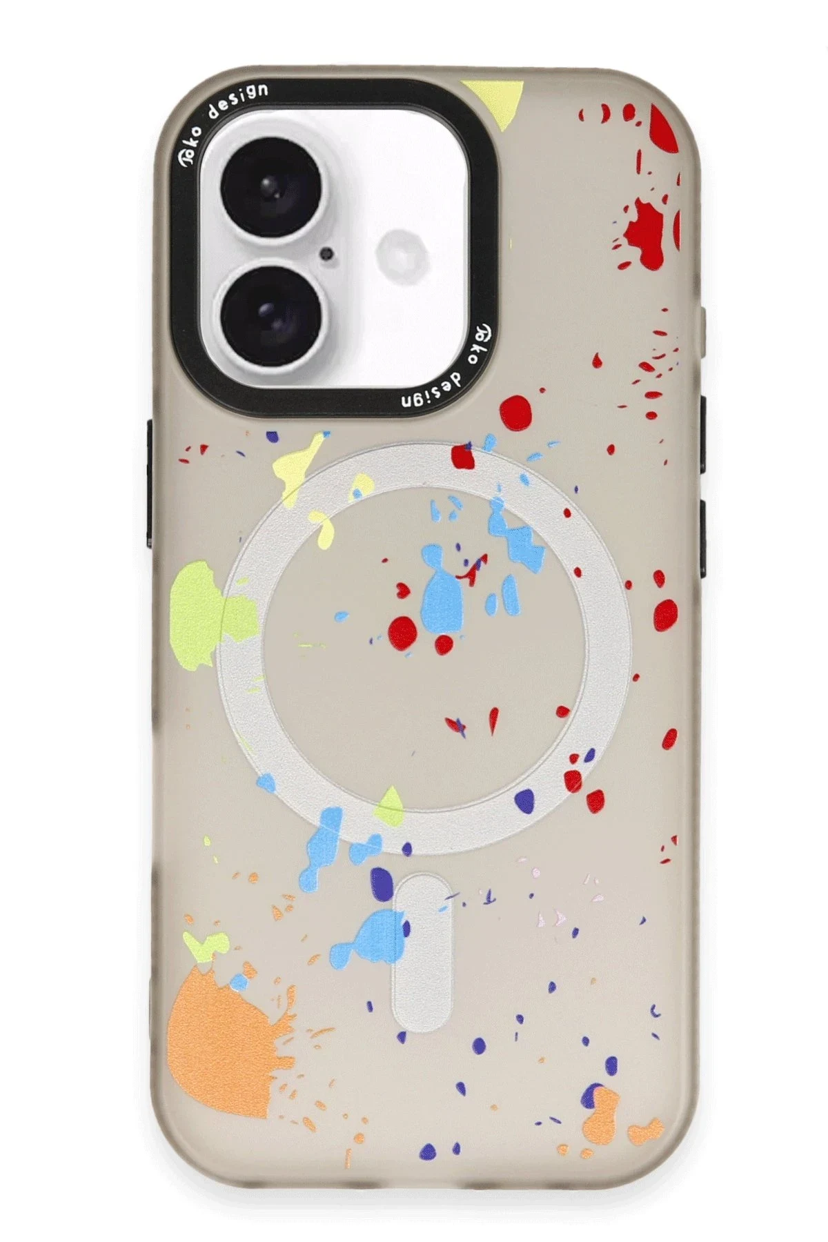 Joko Apple iPhone 16 Colorful Magsafe Kapak - Titan Gri