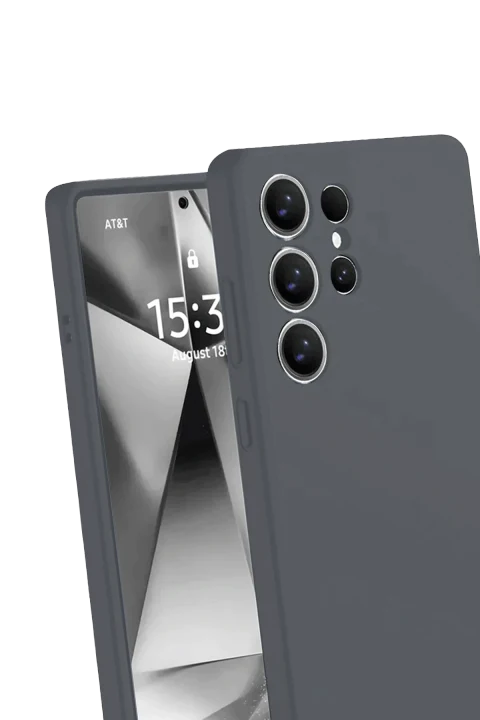 uryport Samsung Galaxy S25 Ultra Kılıf Nano içi Kadife Silikon - Gri
