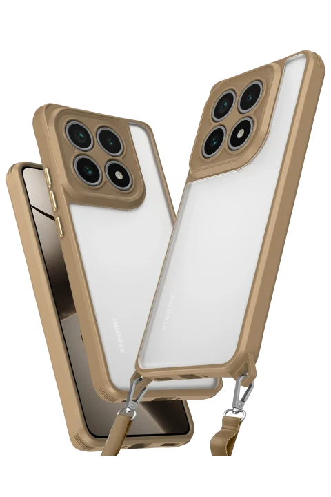uryport Xiaomi Mi 14T Pro Kılıf Penta Silikon Kılıf - Çöl Titanyum