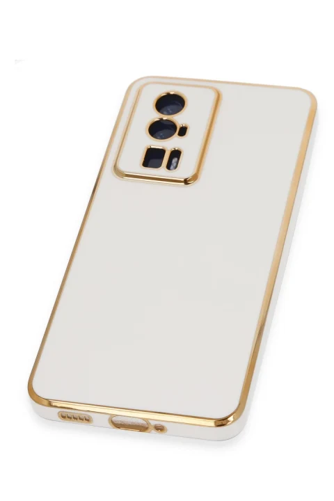 uryport Xiaomi Poco F5 Pro Kılıf Volet Silikon - Beyaz