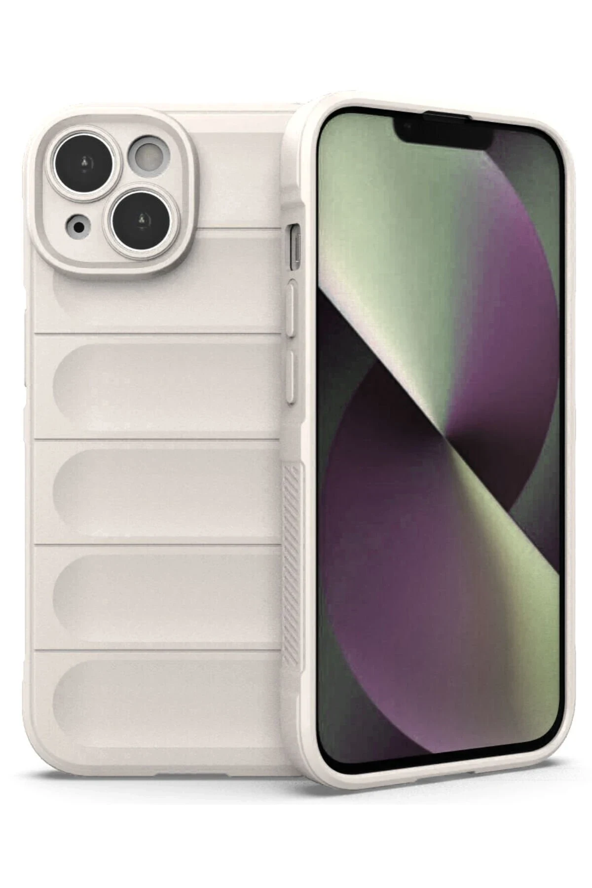 uryport Apple iPhone 13 Kılıf Optimum Silikon - Krem