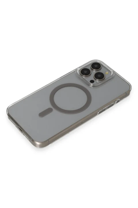 Joko Apple iPhone 15 Pro Max Bubble Magsafe Kapak - Titan Gri