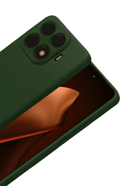 uryport Xiaomi Mi 15T Pro Nano içi Kadife Silikon - Koyu Yeşil