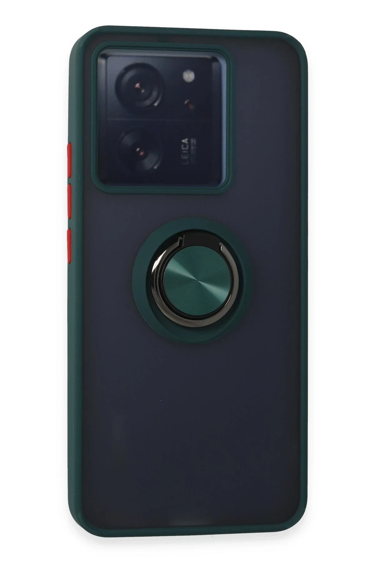 uryport Xiaomi Mi 13T Kılıf Montreal Yüzüklü Silikon Kapak - Yeşil