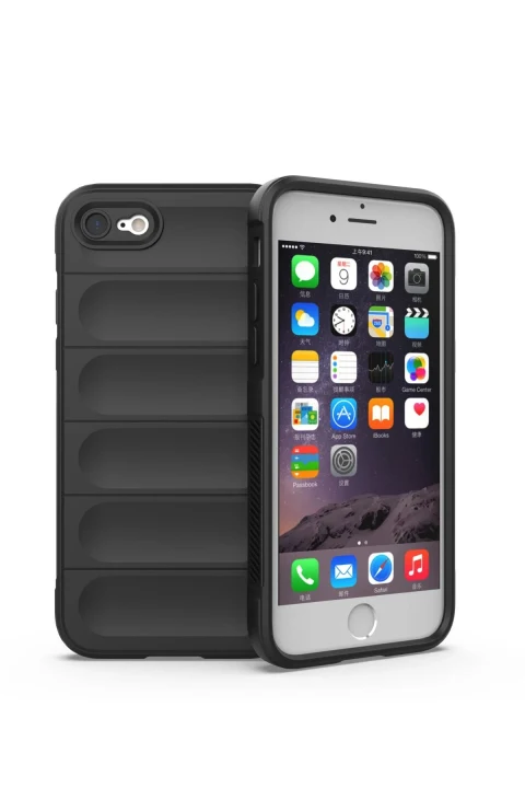 uryport Apple iPhone 7 Kılıf Optimum Silikon - Siyah