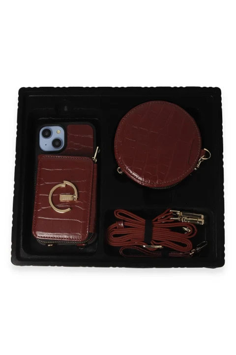 Joko Apple iPhone 14 Kılıf Ermes Kapak - Bordo