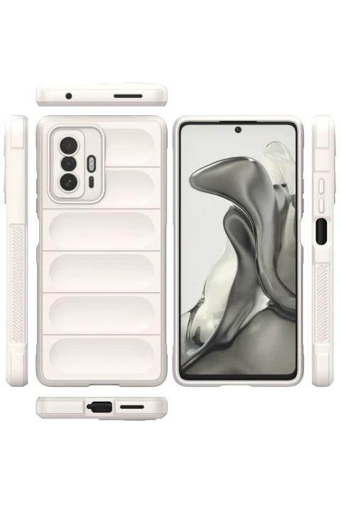 uryport Xiaomi Mi 11T Kılıf Optimum Silikon - Krem