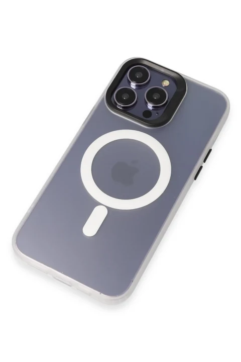 Joko Apple iPhone 13 Pro Max Kılıf Mateks Magsafe Kapak - Beyaz