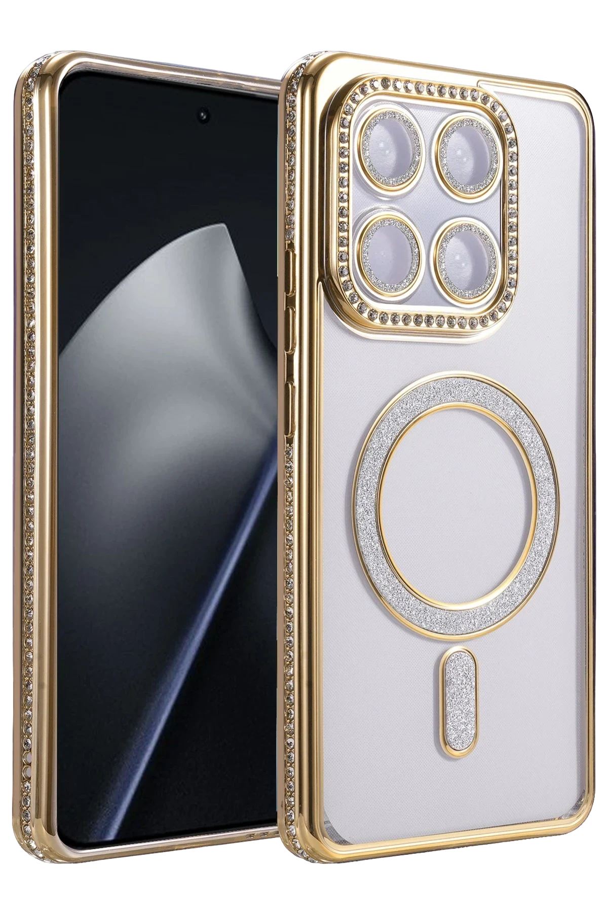 uryport Xiaomi Mi 15T Pro Joke Simli Magneticsafe Kılıf - Gold