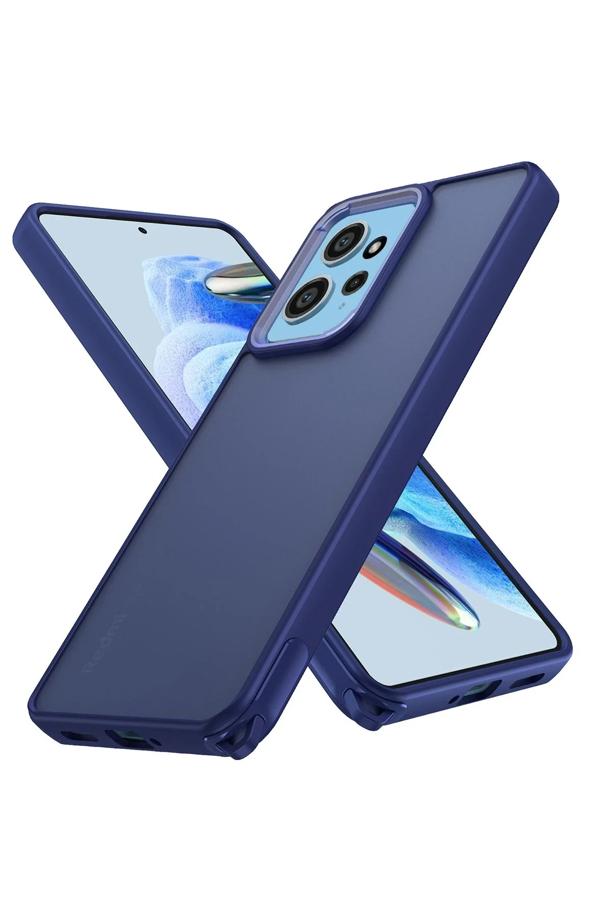 uryport Xiaomi Redmi Note 12 4G Kılıf Elegant Kapak - Lacivert