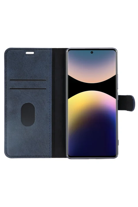 uryport Xiaomi Redmi Note 14 Pro 4G Kılıf Trend S Plus Kapaklı Kılıf - Siyah