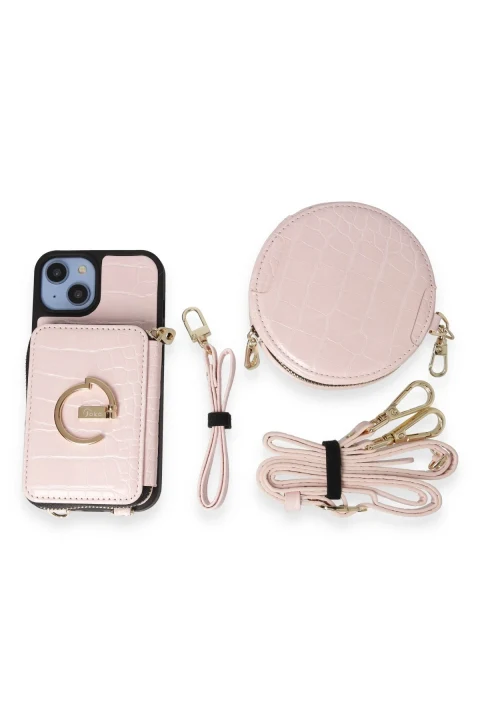 Joko Apple iPhone 14 Kılıf Ermes Kapak - Pembe