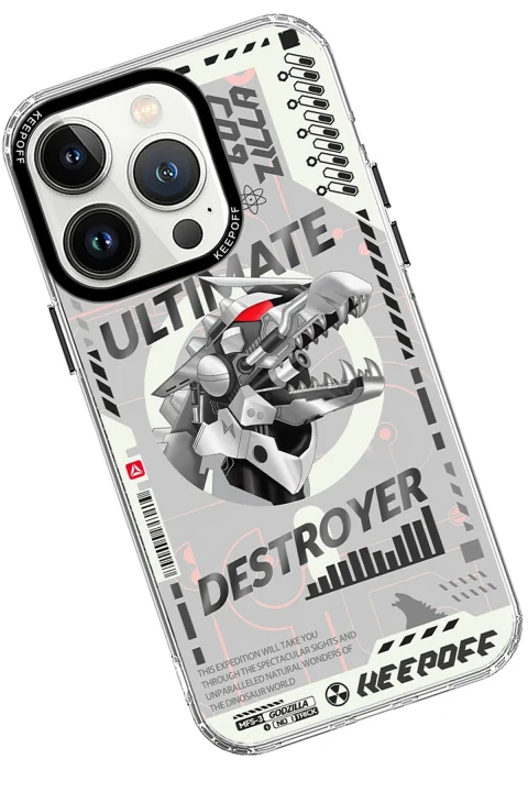 Keep Off Apple iPhone 15 Pro DNA Magsafe Kapak - Godzilla