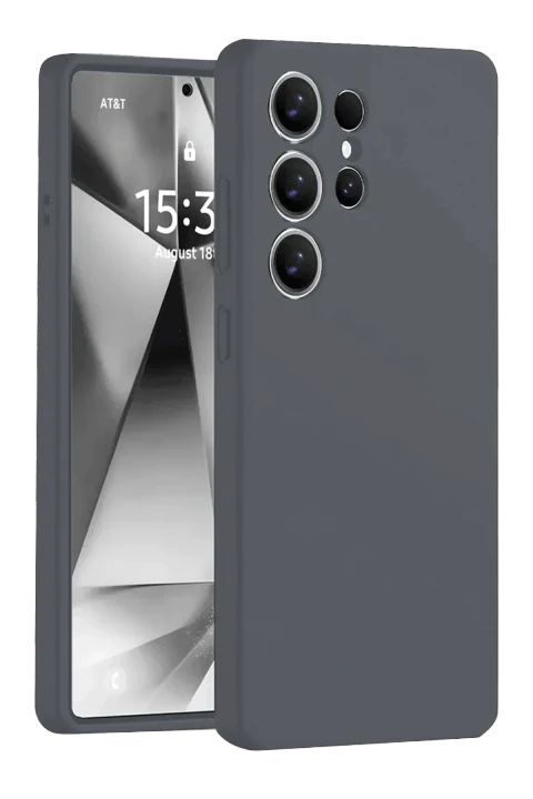uryport Samsung Galaxy S25 Ultra Kılıf Nano içi Kadife Silikon - Gri