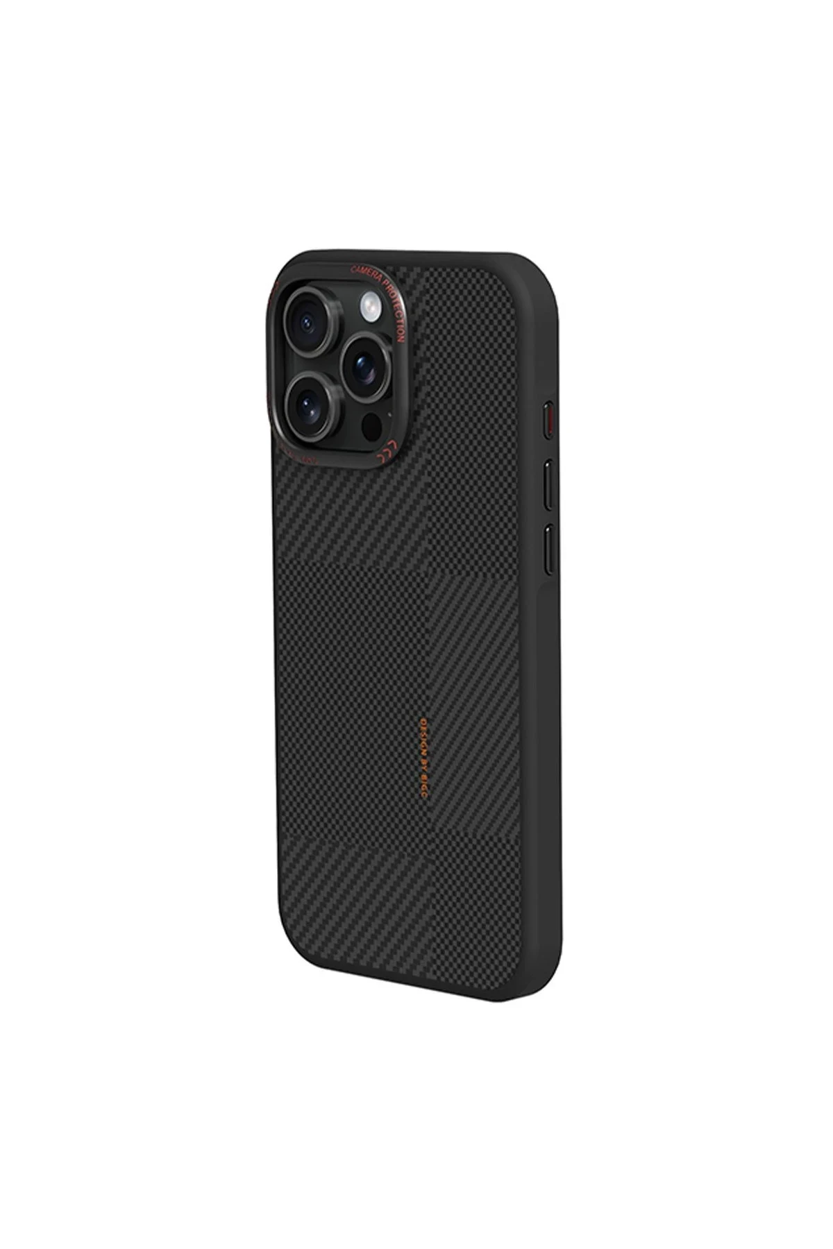 Joko Apple iPhone 15 Pro Max Orange Karbon Magsafe Kapak - Siyah