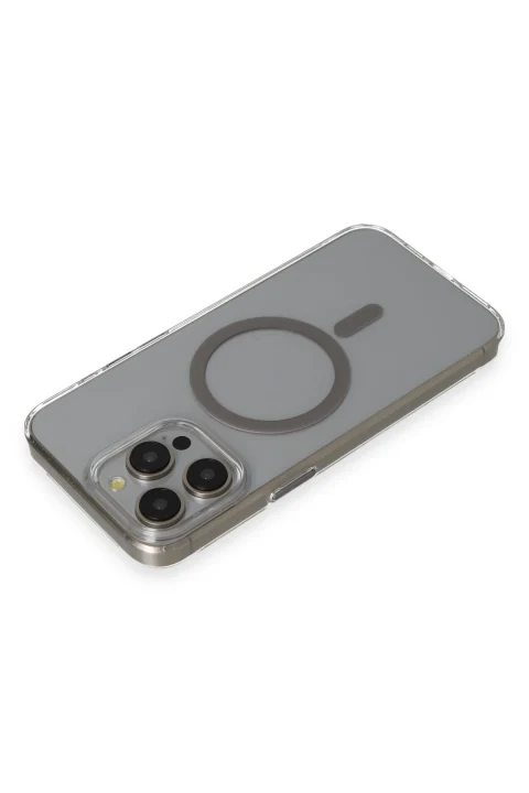 Joko Apple iPhone 15 Pro Max Bubble Magsafe Kapak - Titan Gri