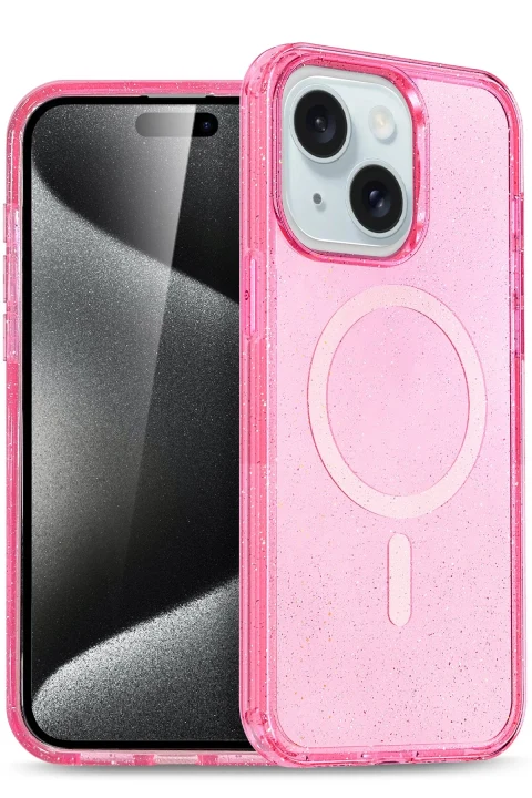 Joko Apple iPhone 15 Star Magsafe Kapak - Pembe