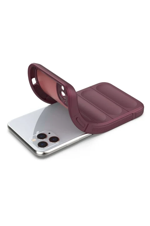 uryport Apple iPhone 11 Pro Max Kılıf Optimum Silikon - Bordo