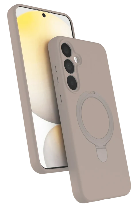 uryport Samsung Galaxy A55 5G Regal Magsafe Standlı Kapak - Çöl Titanyum