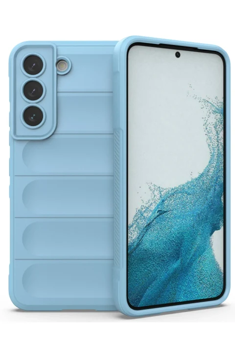 uryport Samsung Galaxy S21 Kılıf Optimum Silikon - Sky Blue
