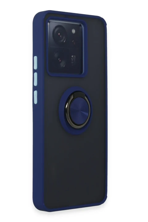 uryport Xiaomi Mi 13T Kılıf Montreal Yüzüklü Silikon Kapak - Lacivert
