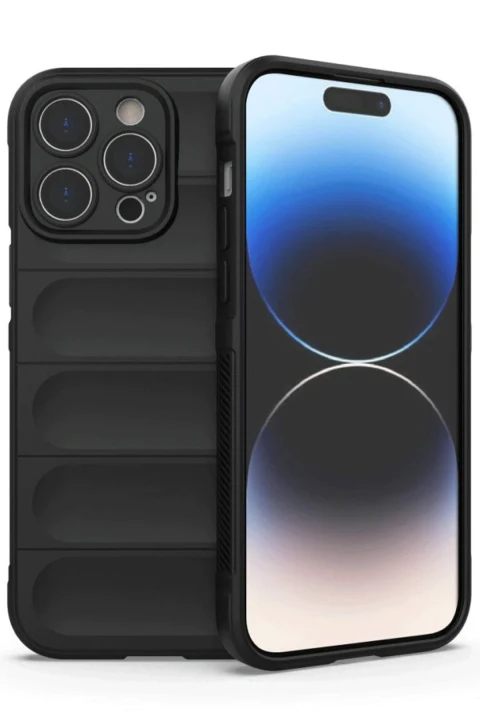 uryport Apple iPhone 14 Pro Max Kılıf Optimum Silikon - Siyah