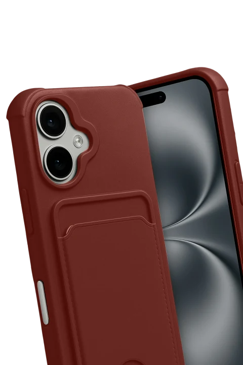 uryport Apple iPhone 17 Kelvin Kartvizitli Silikon - Bordo