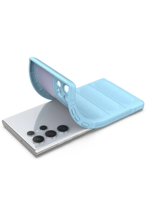 uryport Samsung Galaxy S22 Ultra Kılıf Optimum Silikon - Sky Blue