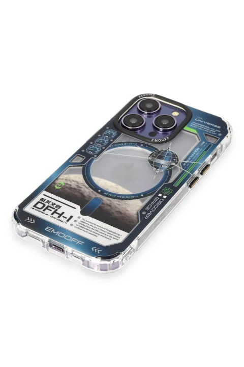 Keep Off Apple iPhone 14 Pro Max Kılıf Clone Space Magsafe Kapak - Clone - 5