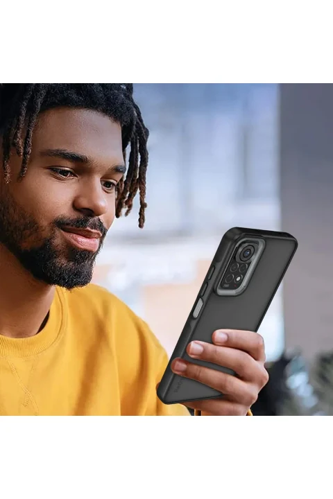 uryport Xiaomi Redmi Note 11 Pro Kılıf Elegant Kapak - Titan Gri