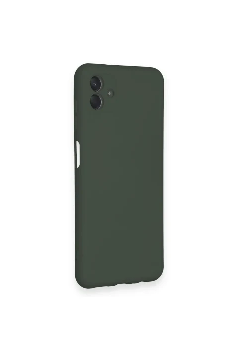 uryport Samsung Galaxy A04 Kılıf Nano içi Kadife Silikon - Koyu Yeşil