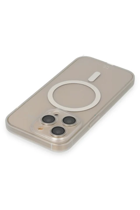 uryport Apple iPhone 13 Pro Max Kılıf Grand Magneticsafe Kapak - Şeffaf
