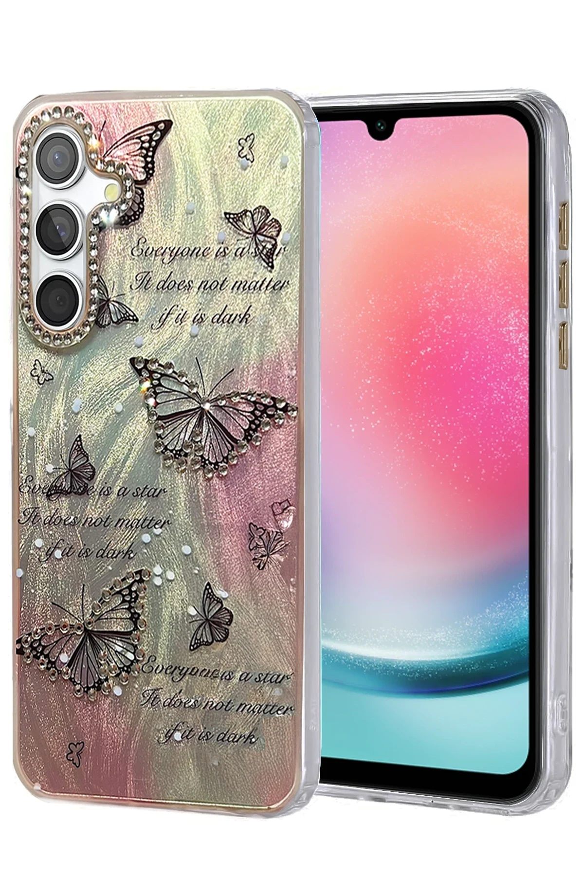 uryport Samsung Galaxy A24 4G Kılıf Blade Aynalı Desenli Kapak - Desen 6