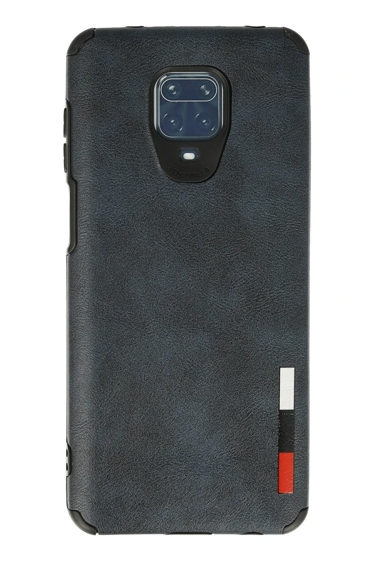 uryport Xiaomi Redmi Note 9 Pro Kılıf Loop Deri Silikon - Lacivert