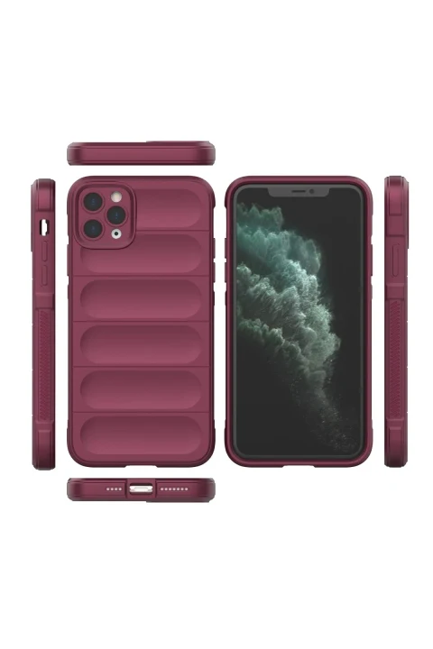 uryport Apple iPhone 11 Pro Max Kılıf Optimum Silikon - Bordo