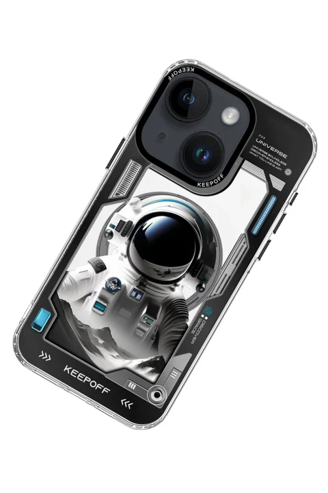 Keep Off Apple iPhone 15 Aerospace Magsafe Kapak - Spaceman