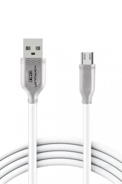 Konfulon S47 Micro USB Kablo 1M 3A - Beyaz