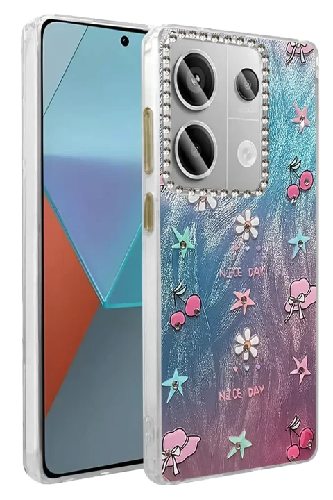 uryport Xiaomi Redmi Note 13 Pro 5G Kılıf Blade Aynalı Desenli Kapak - Desen 4